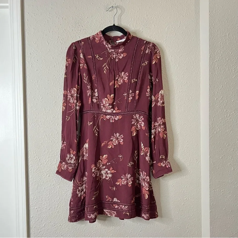 ATSR The Label Kirsten Floral Mini Dress A-Line Fit & Flare Size Small